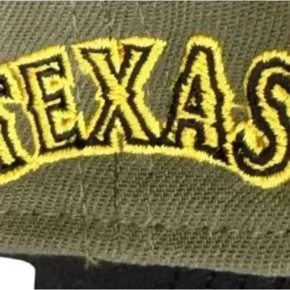 New Era Texas Rangers 39 Thirty Armed Forces Green Fitted Size M-L Hat Cap NWT - Picture 5 of 6